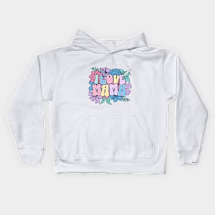 floral love mama Kids Hoodie